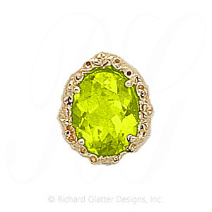 GS146 PD - 14 Karat Gold Peridot Slide 